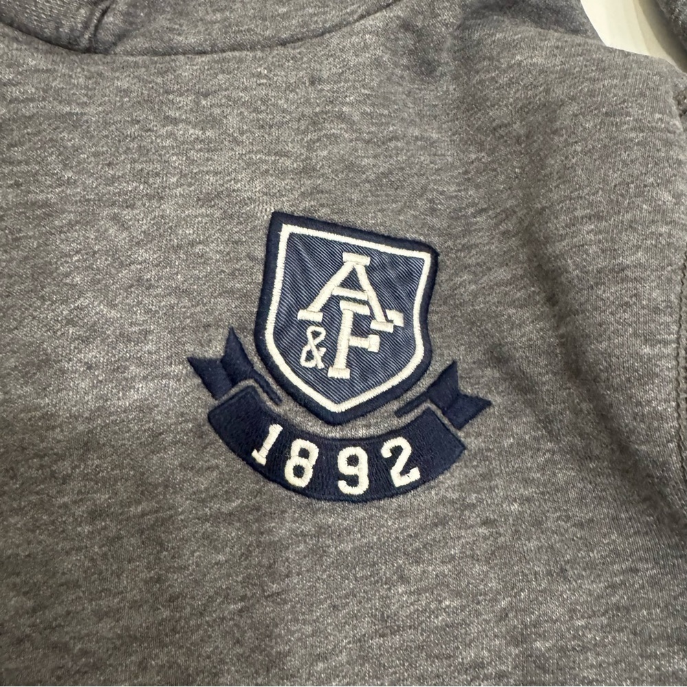Abercrombie & Fitch Y2K Grunge Muscle Hoodie Distressed Faded XL - Picture 4 of 14
